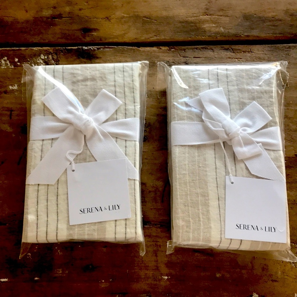 Brand New Serena and Lily linen pillows covers